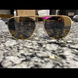 100% Authentic Hugo Boss sunglasses. HG1001/s J5G aviators with logo print lens